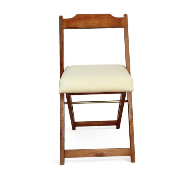 20 cadeira dobravel retratil imbuia de madeira com estofado fpf