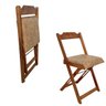 26 cadeira dobravel retratil imbuia de madeira com estofado fpf