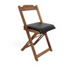 30 cadeira dobravel retratil imbuia de madeira com estofado fpf