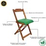 46 cadeira dobravel retratil imbuia de madeira com estofado fpf