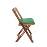 47 cadeira dobravel retratil imbuia de madeira com estofado fpf
