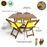 04 conjunto mesa dobravel mdf 120x70 imbuia c 4 cadeiras estofadas fpf
