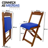 08 conjunto mesa dobravel mdf 120x70 imbuia c 4 cadeiras estofadas fpf