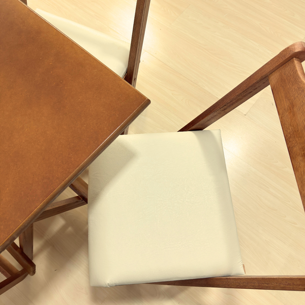 17 conjunto mesa dobravel mdf 120x70 imbuia c 4 cadeiras estofadas fpf