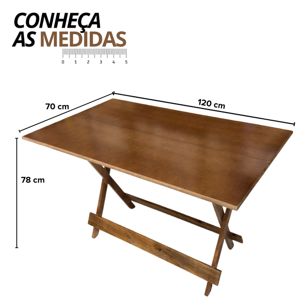 19 conjunto mesa dobravel mdf 120x70 imbuia c 4 cadeiras estofadas fpf