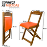20 conjunto mesa dobravel mdf 120x70 imbuia c 4 cadeiras estofadas fpf