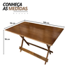 37 conjunto mesa dobravel mdf 120x70 imbuia c 4 cadeiras estofadas fpf