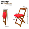 38 conjunto mesa dobravel mdf 120x70 imbuia c 4 cadeiras estofadas fpf