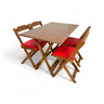 39 conjunto mesa dobravel mdf 120x70 imbuia c 4 cadeiras estofadas fpf