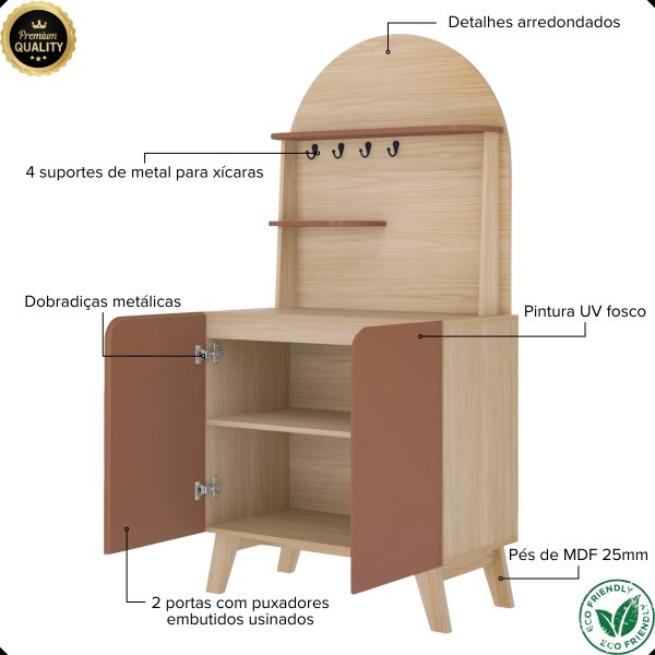 25 cantinho do cafe viena com 2 portas e suporte