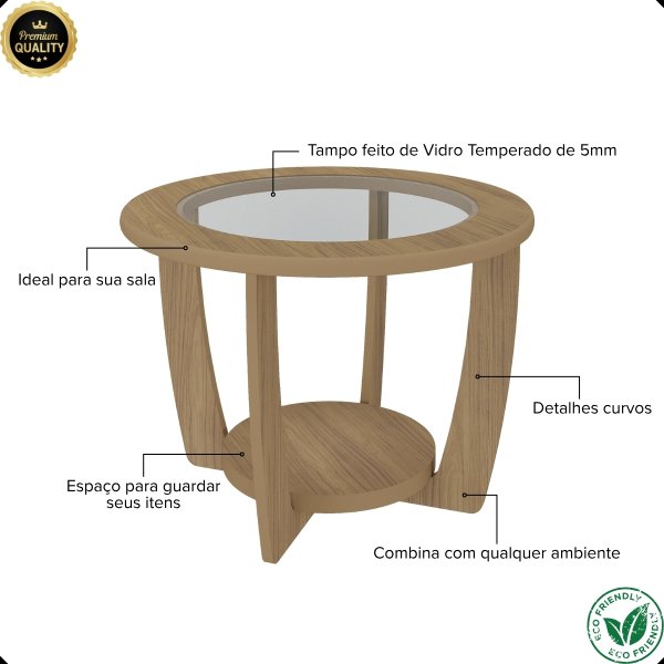 04 sala de estar nature com mesa de centro e aparador