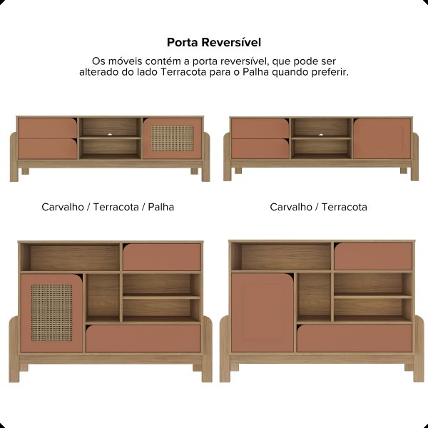 05 sala de estar nature com mesa de centro e aparador
