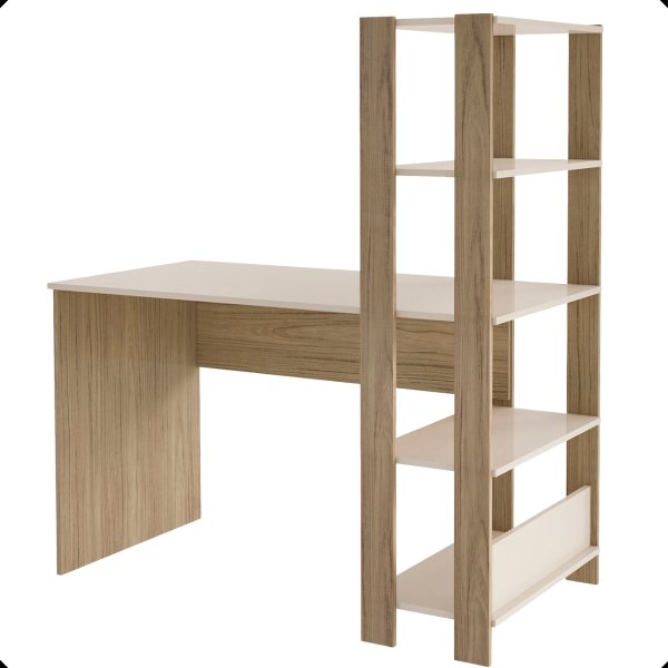 11 sala de estudos e home office match pinho preto