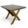 07 conjunto mesa madeira rustica para churrasco mesa de 1 metro 4 bancos