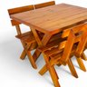 11 conjunto mesa madeira rustica para churrasco mesa de 1 metro 4 bancos