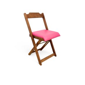 65 cadeira dobravel retratil imbuia de madeira com estofado fpf