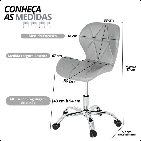 09 kit home office nomad 360 escrivaninha rotativa com cadeira vegas giratoria