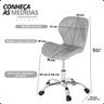 09 kit home office nomad 360 escrivaninha rotativa com cadeira vegas giratoria