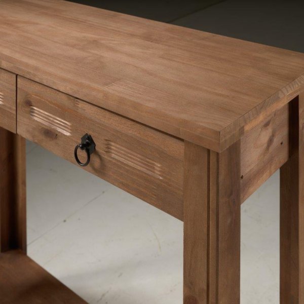 06 aparador mesa de apoio 2 gavetas rustico