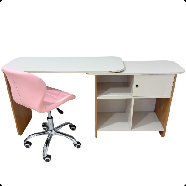 44 kit home office nomad 360 escrivaninha rotativa com cadeira vegas giratoria