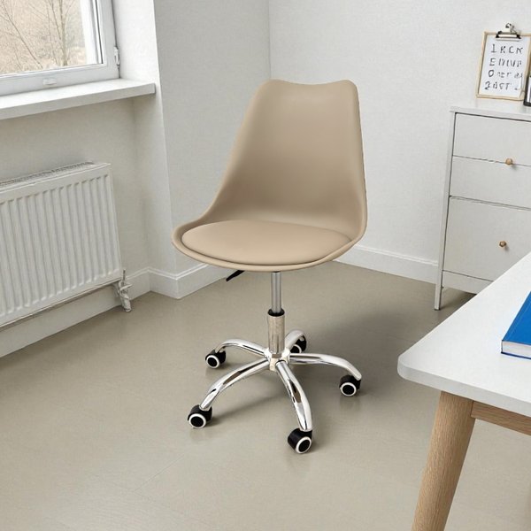 29 cadeira secretaria com base giratoria estofada icaro preto