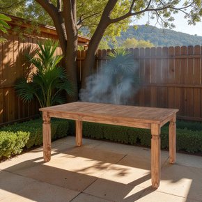 10 mesa de jantar 6 lugares retangular de madeira macica corona cera mel