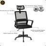 07 conjunto home office industrial escrivaninha com gaveteiro e cadeira executiva pro