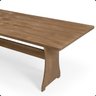 07 kit conjunto mesa rustica com 2 bancos franca 2m