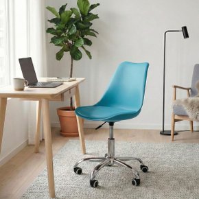 41 cadeira secretaria com base giratoria estofada icaro