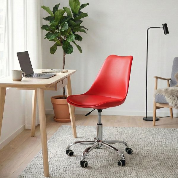 42 cadeira secretaria com base giratoria estofada icaro