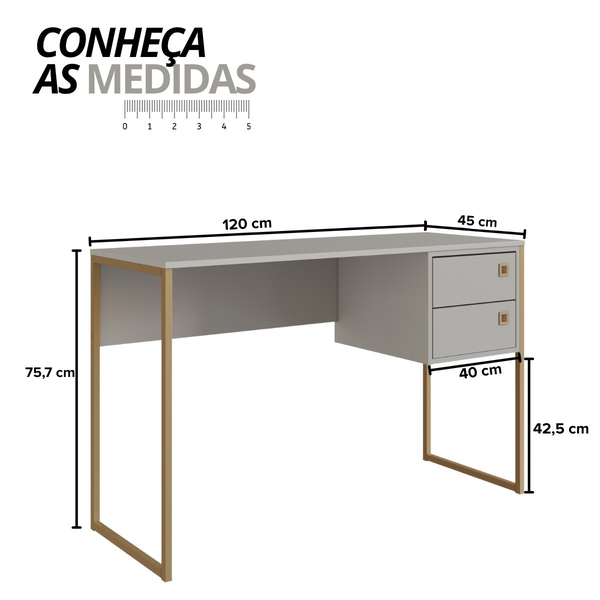 36 escrivaninha mesa de computador industrial 2 gavetas