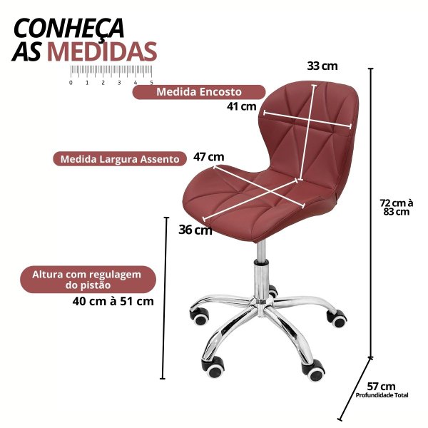 20 cadeira escritorio slim vegas base giratoria estofada cinza