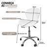 209 cadeira escritorio slim vegas base giratoria estofada