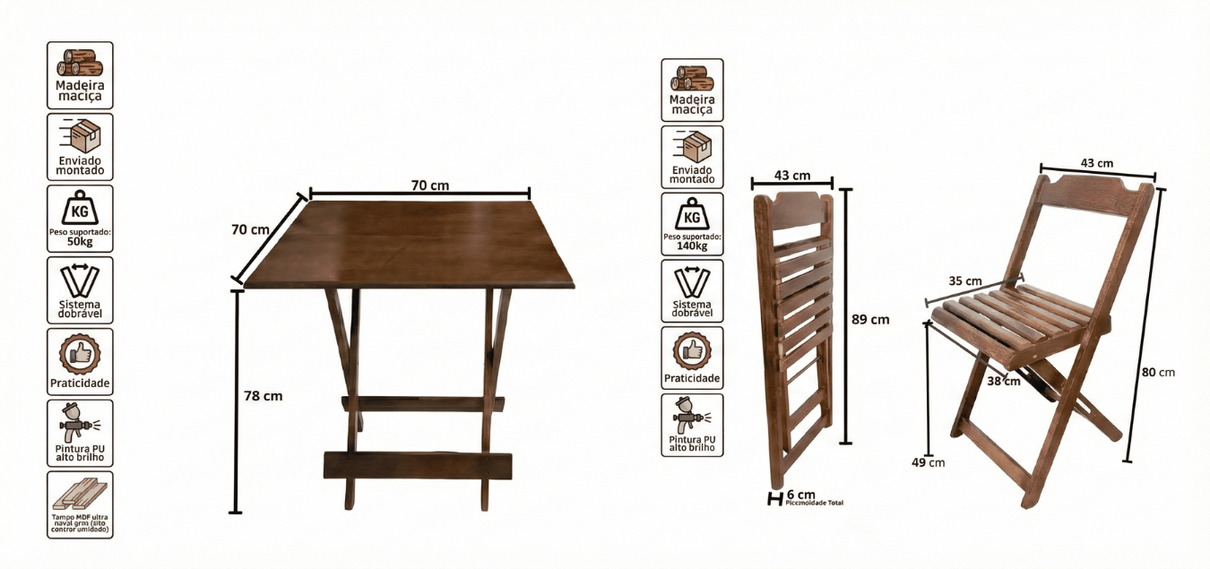 Medidas da mesa e cadeira para computador