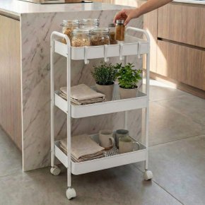 25 carrinho multiuso organizador 3 prateleiras em ferro