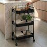 26 carrinho multiuso organizador 3 prateleiras em ferro