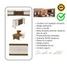 14 sala de estar completa rack painel buffet mesa centro e apoio elegance cedro off white