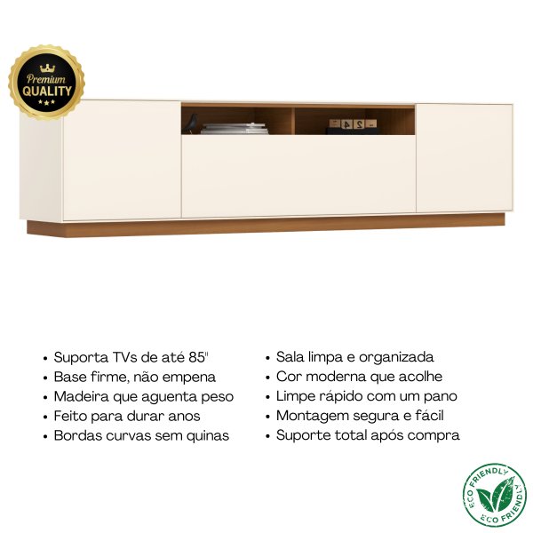 03 rack bancada buffet domus 220cm