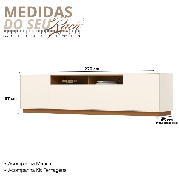 07 rack bancada buffet domus 220cm