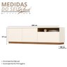 02 rack bancada buffet auryn 200cm