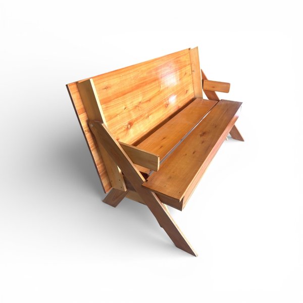 05 banco de madeira que vira mesa 6 lugares