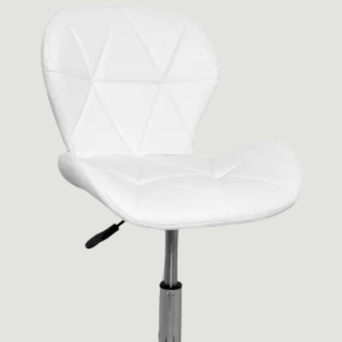 Detalhe do assento estofado da cadeira