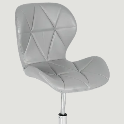 Detalhe do assento estofado da cadeira