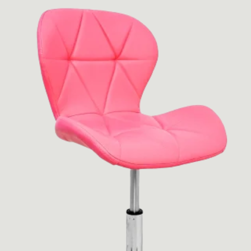 Detalhe do assento estofado da cadeira