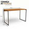 30 mesa de escritorio escrivaninha vintage aco industrial 118cm