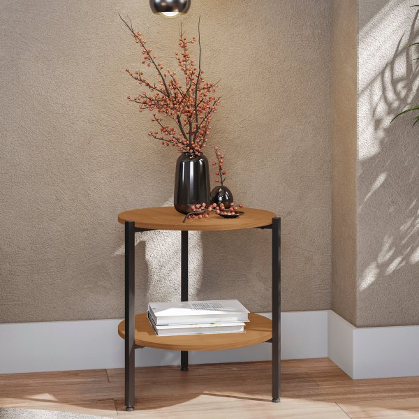 37 mesa de centro redonda decorativa vintage