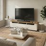 03 sala de estar mercury rack tv 75 mesa centro 2 mesas apoio cinamomo off white