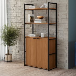 15 estante industrial de madeira com 5 prateleiras