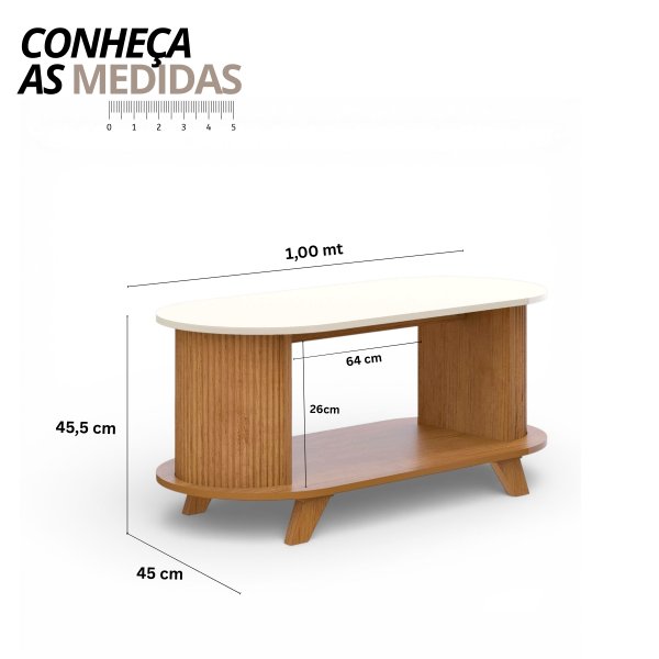 02 mesa de centro vivaldi 100cm design organico ripado