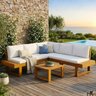 01 conjunto sofa modular de canto madeira macica tecido acquablock helma